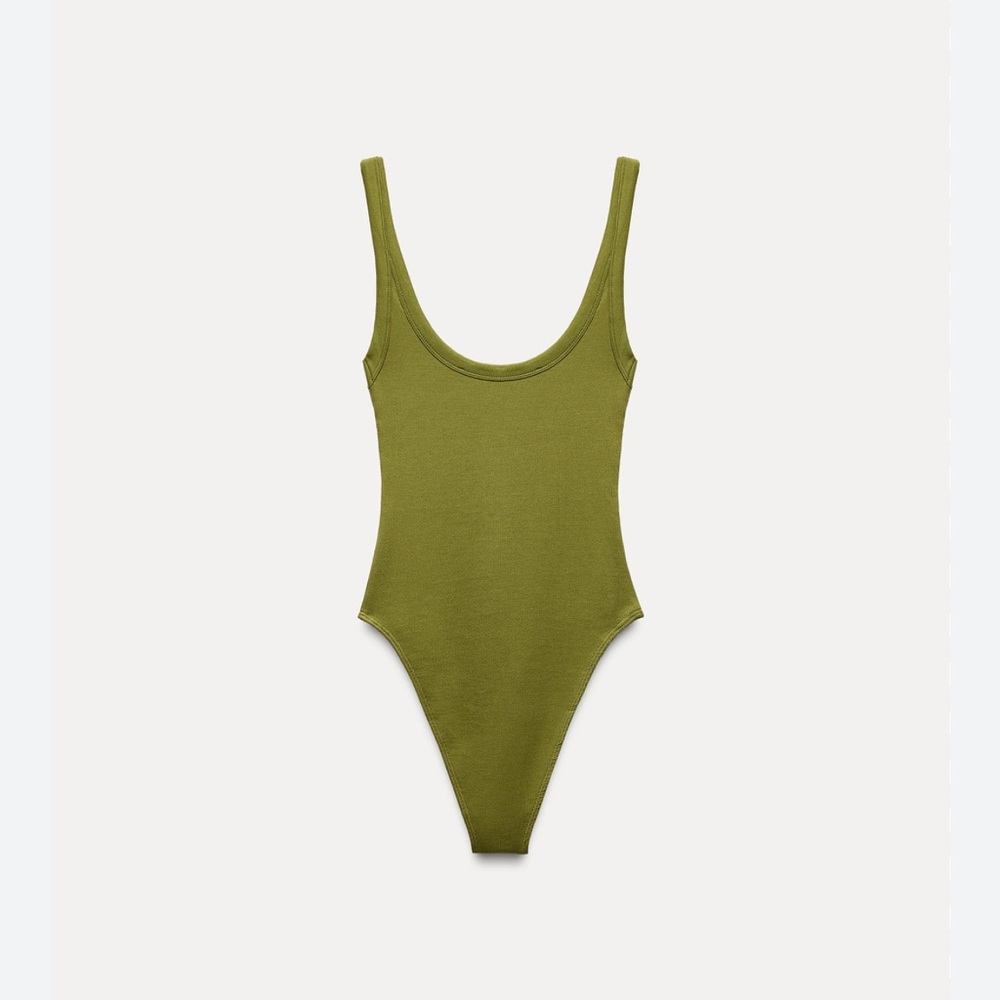 Zara Green Bodysuit XS